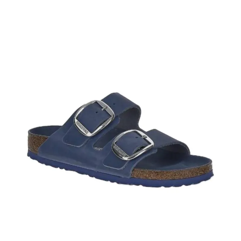Birkenstock Arizona Big Buckle Rubber Sole Massage Antibacterial Quick Dry Slide Slippers Women's Blue-2