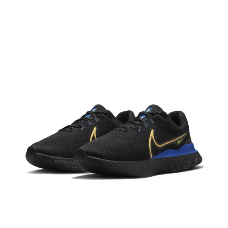 Nike React Infinity Run Flyknit 3 'Black Citron Royal'-2