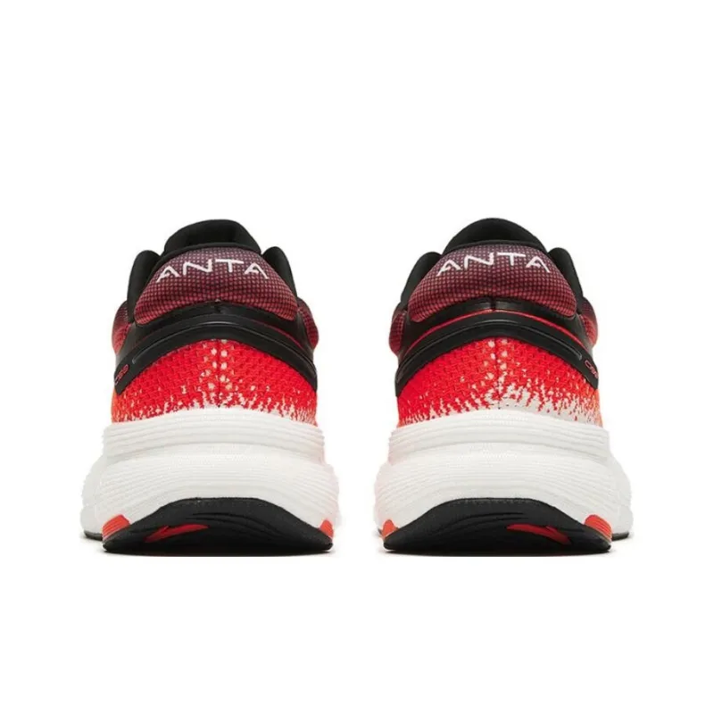 Anta C100 Cushioned Anti-Slip Wear-Resistant Breathable Lightweight Low-Top Running Shoes Men's Orange White Black-3