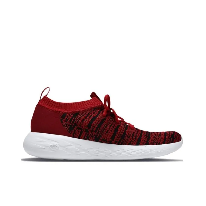 Skechers GO RUN 600 Cushioning Anti-Slip And Wear-Resistant Low-Top Running Shoes Red Black-1