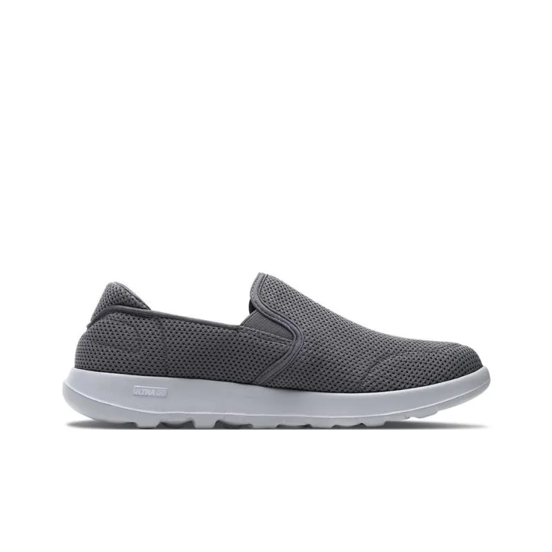 Skechers GO WALK Lite Cushioning Anti-Slip And Wear-Resistant Low-Top Sports Casual Shoes Men's Charcoal Gray-1