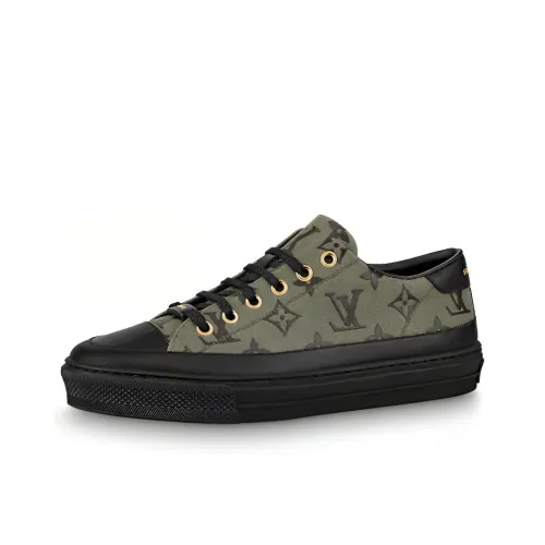 LOUIS VUITTON Stellar Skateboard Shoes Women's Low-Top Army Green