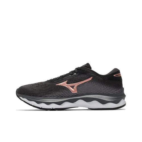 Mizuno Wave Sky 5 Running Shoes Unisex Low-Top Black/Gold