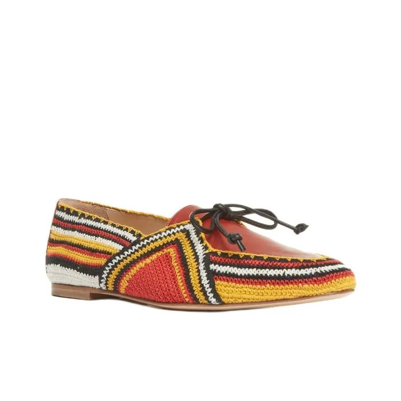 GABRIELA HEARST Rust Multi Loafers Women's Red-2