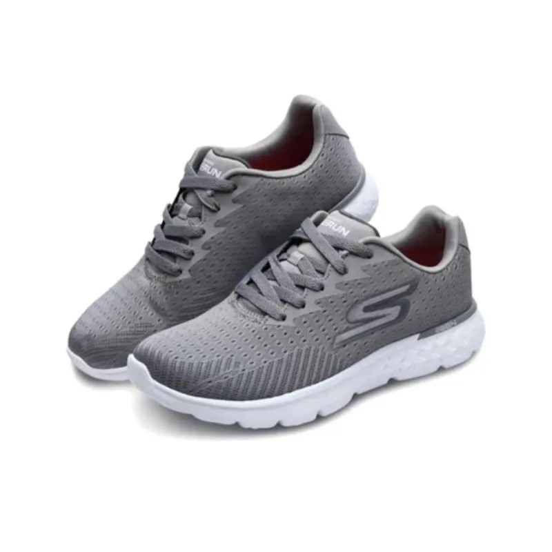 Skechers Go Run 400 Cushioning Anti-Slip And Wear-Resistant Low-Top Running Shoes Men's Gray-2