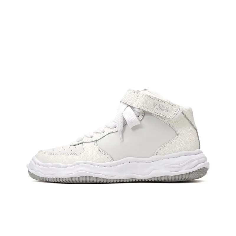 Maison MIHARA YASUHIRO Logo embroidered Leather Sneakers-0