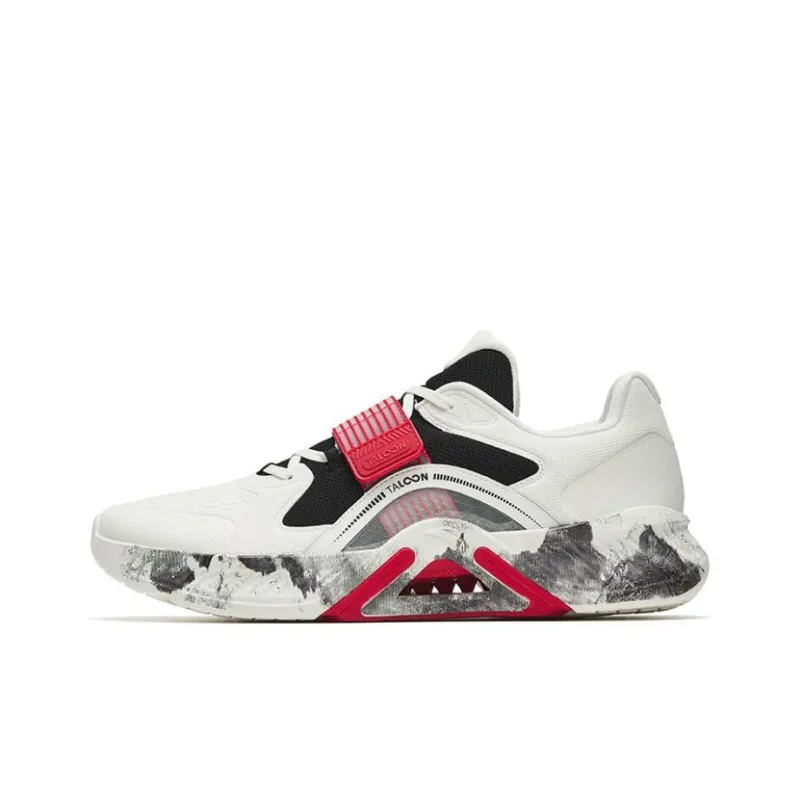 Anta Variety Training Collection Stable As A Mountain Pro Low Top Training Shoes White Black Red-0