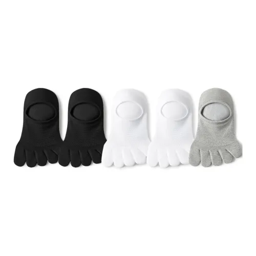 SHIWAJI No-Show Socks Men's 5 Pack