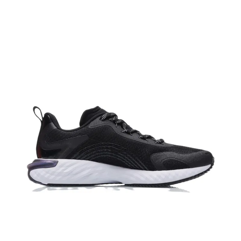 LiNing Durable Breathable Low Top Sprint Running Shoes Men's Black-1