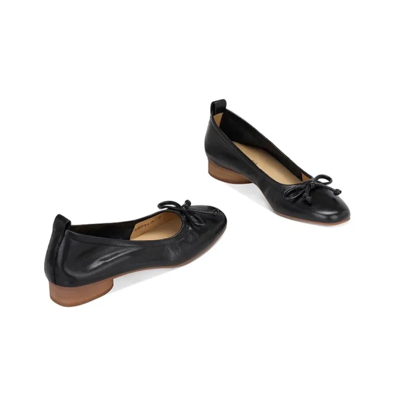 JESSICA SOPHIA Grandma Shoes Casual Single Shoes 2cm Women's Black-1