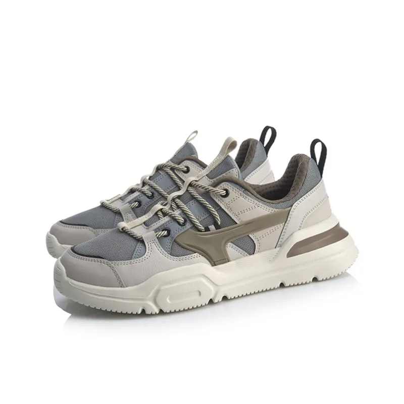 LiNing Mark Lite Slip Resistant, Abrasion Resistant, Lightweight Low Top Casual Shoes Men's Stone Gray-2
