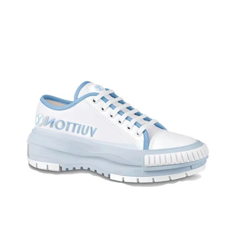 LOUIS VUITTON Squad Sneakers 'White Blue' Women's-1