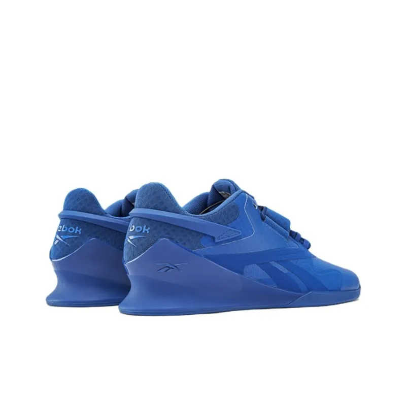 Reebok Legacy Lifter II Anti-Slip Wear-Resistant Low-Top Training Shoes Blue-3