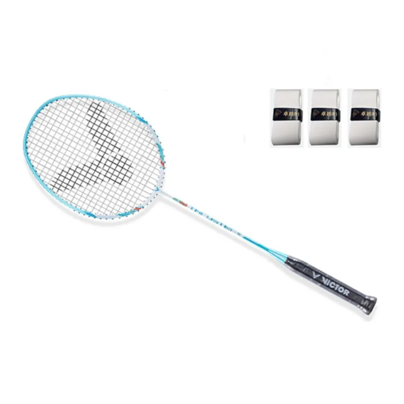 VICTOR Raid Collection TK 280 Badminton Rackets Offensive Hard Head Entry Level Unisex Single Grip Ocean Green-13