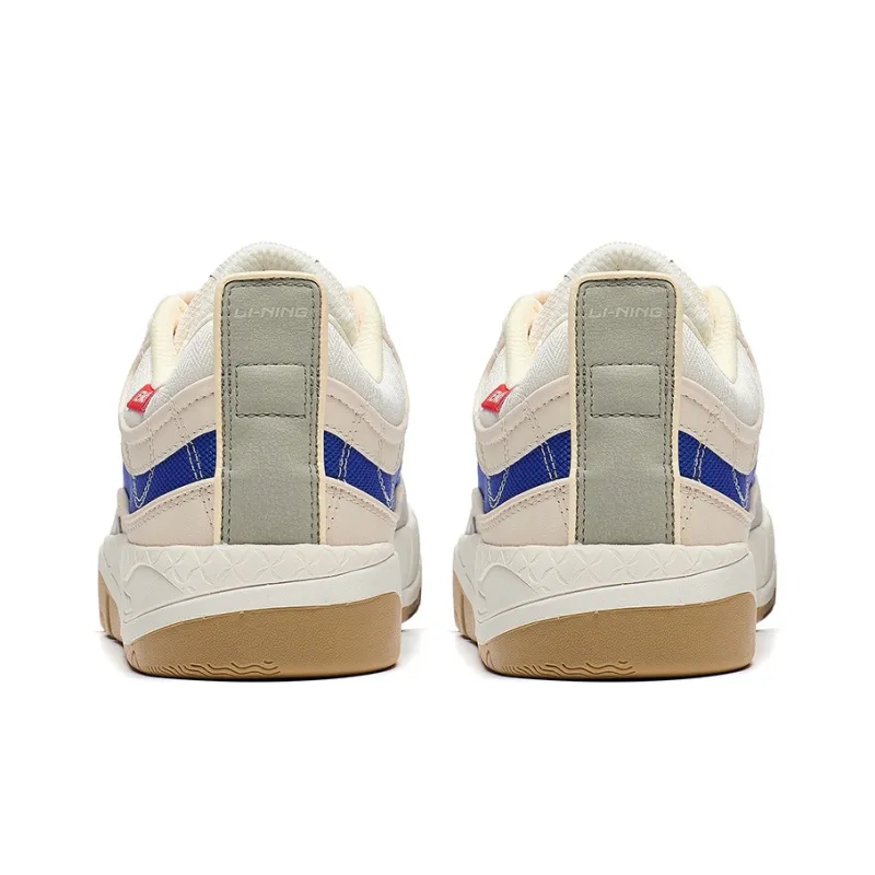 LiNing Reputation 3 Renowned 3.0 Anti-Slip Wear-Resistant Low-Top Skateboard Shoes Men's White Gray Blue-3