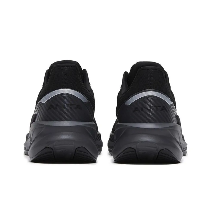Anta DuCi4 Cushioning Slip Resistant Low Top Running Shoes Men's Black Gray Color-2