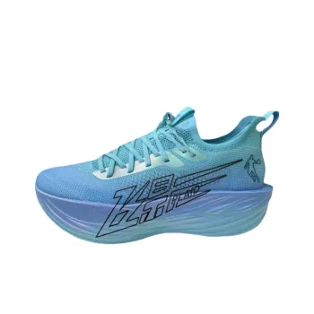 QIAODAN Flying Shadow PLAID 1.5 Running Shoes Men Low Top Angel Blue/Fresh Blue