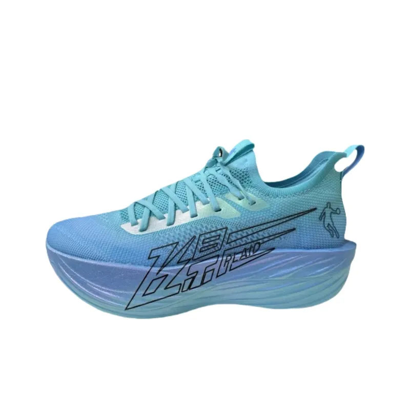 QIAODAN Flying Shadow PLAID 1.5 Running Shoes Men Low Top Angel Blue/Fresh Blue-0