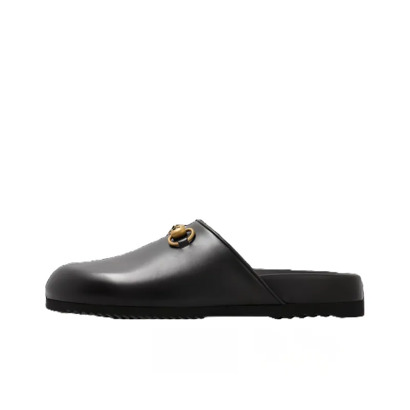 GUCCI Women's Horsebit Slipper 'Black' Women's-0