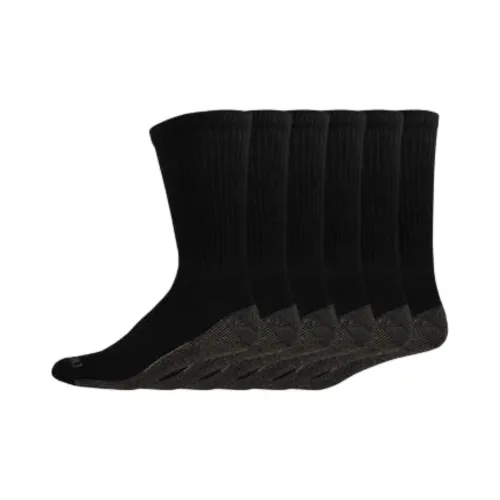 Dickies Mid-Calf Socks Men's 6 Pack Black