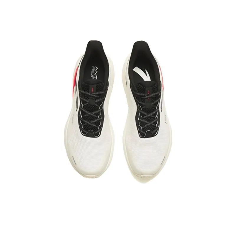 Anta DuCi4 Shock Absorbers With Slip Resistant Features Low Top Running Shoes Men's White Black Red-2
