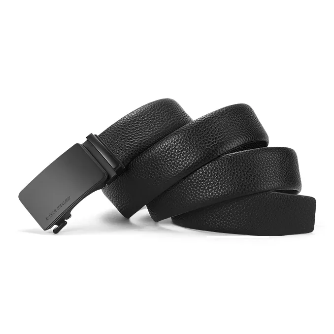 CARLE KELLEN Business Automatic Buckle Cow Leather Leather Belts Men's Width  3.5cm-3
