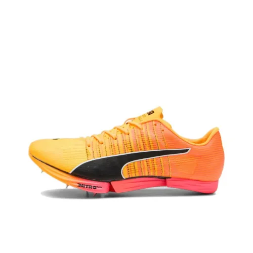 PUMA EvoSPEED Running Shoes Women's Low-Top Sunflow - Sunset Glow - PUMA Black - PUMA White