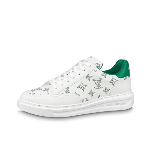 LOUIS VUITTON Beverly Hills Casual Shoes Men Low-Top White/Green