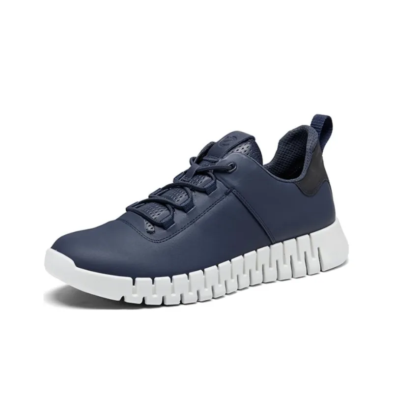 Ecco Smart Series Low Top Sports Casual Shoes Men's Ocean Blue-1