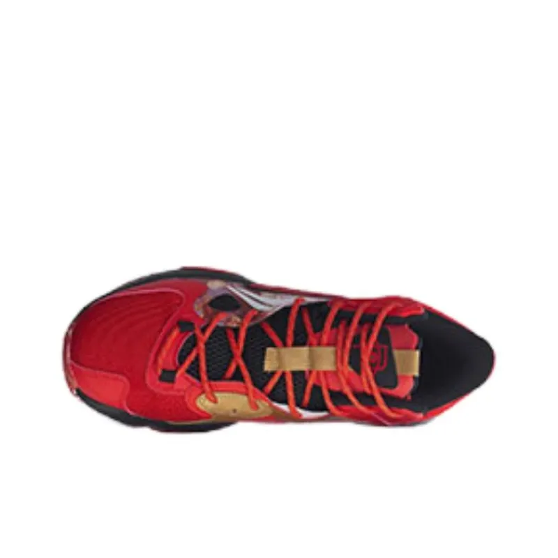 LiNing Power 6 V2 Cushioned Slip Resistant Abrasion Resistant High Top Basketball Shoes Men's Red-3