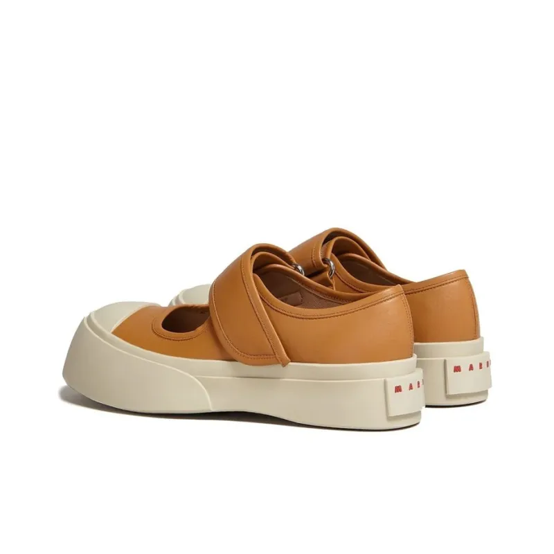 MARNI Pablo Platform Stylish Skateboarding Shoes Women's Brown-2