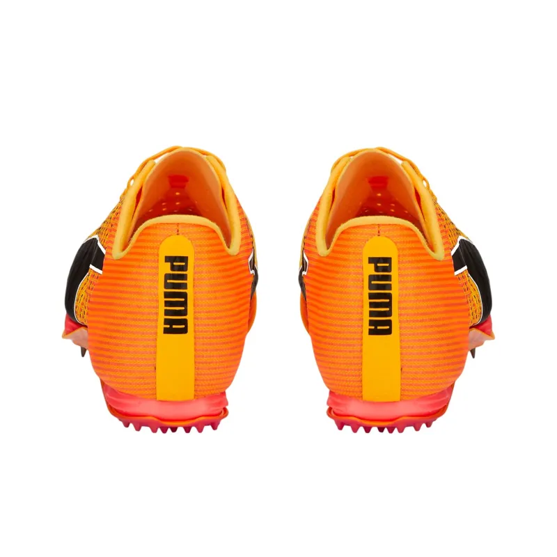 PUMA EvoSPEED Anti Slip Wear Resistant Low Top Sprint Running Shoes Men's Orange Black-4