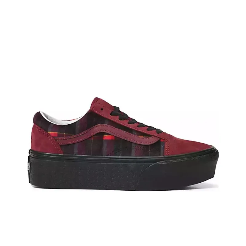 Old Skool Vans Stackform 'Velvet Plaid'-1