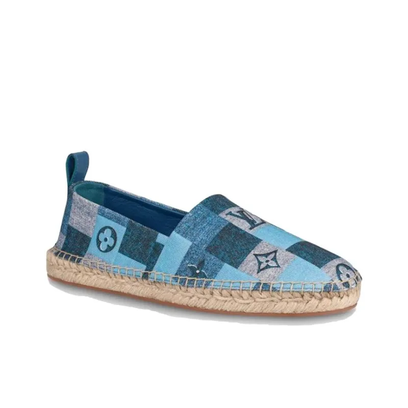 LOUIS VUITTON Starboard Shoes 'Blue Monogram' Women's-1