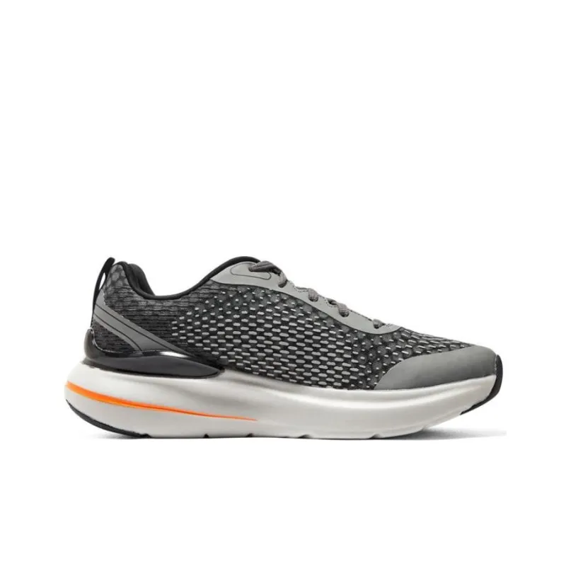 Skechers Max Cushioning Hyper Burst Cushioning Anti Slip And Wear Resistant Low Top Running Shoes Men's Gray-1