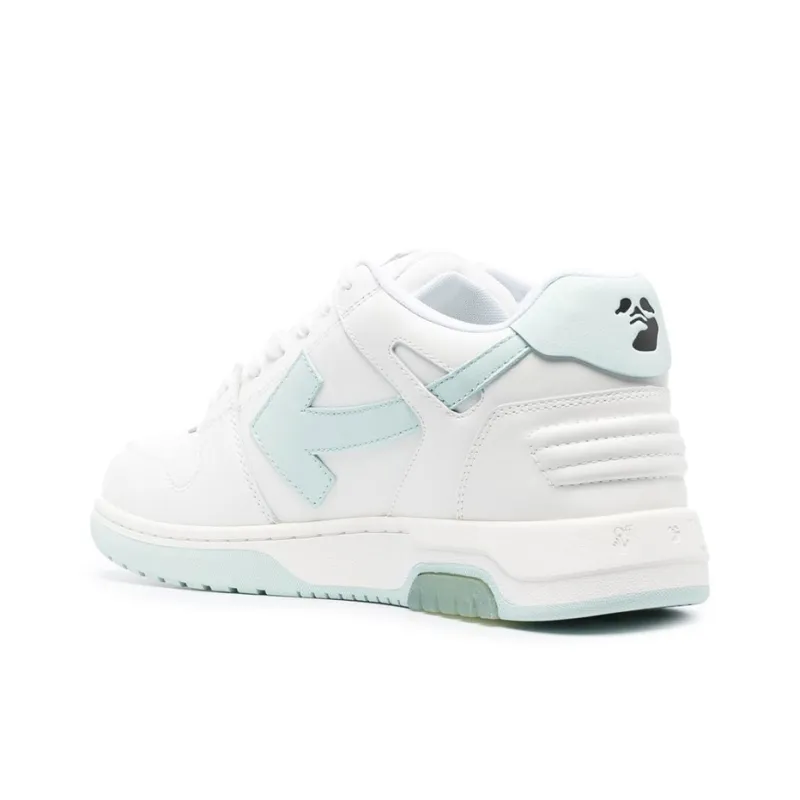 OFF WHITE Out Of Office Low Top Sneakers 'White Teal'-4