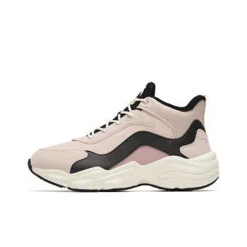 Anta Walker Durable Warm Mid Top Sports Casual Shoes Women's Pink