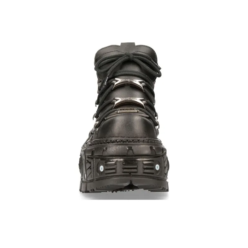 NEW ROCK High-Top Casual Shoes Unisex Black-4