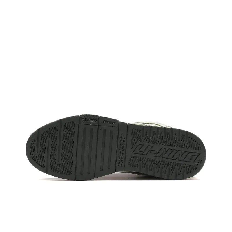 LiNing Wei Wu PRO Pro Wear resistant And Lightweight Low Top Skateboard Shoes Men's Gray Green Special Story Version-3