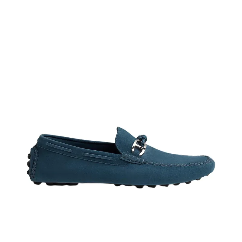 HERMES Alessandro Beanie Shoes Men's Blue-1