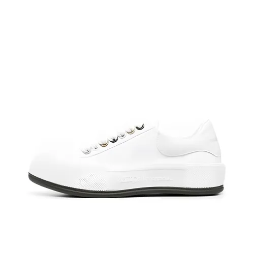 Alexander McQueen Deck Skateboard Shoes Women's Low-Top White