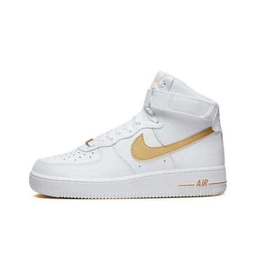 Nike Women's Air Force 1 High 'White Metallic Gold'