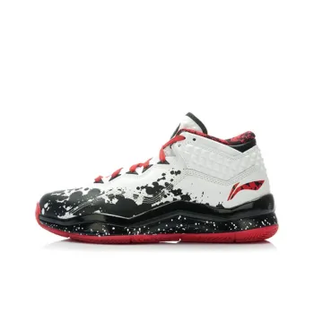 LiNing WOW 3 Way Of Wade 305 Mid-Top Basketball Shoes Men's Black Red White