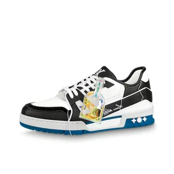 LOUIS VUITTON Lv Trainers Black Blue WHite'