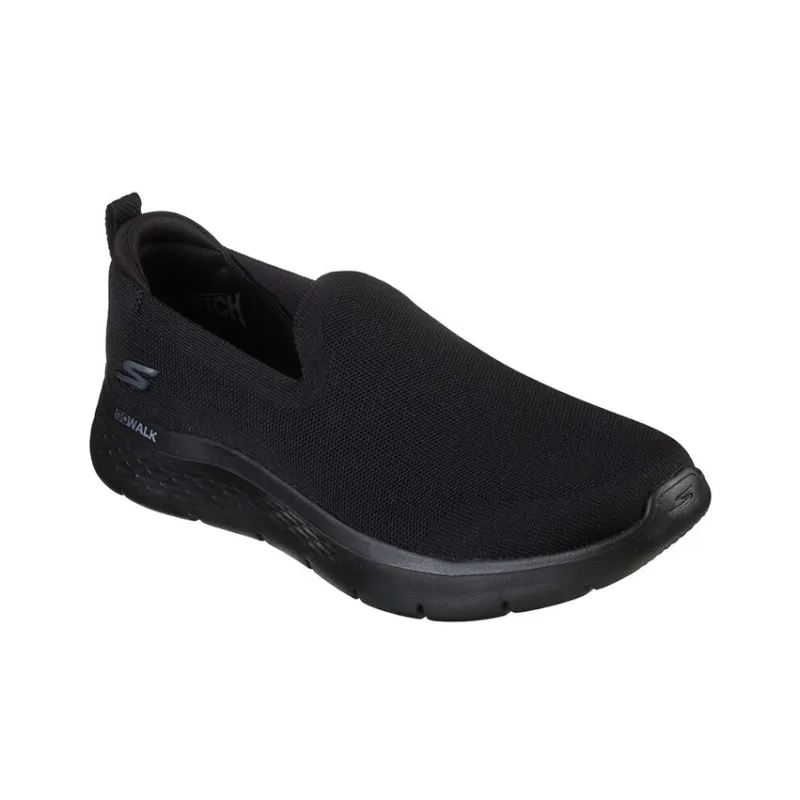 Skechers Go Walk Fle Cushioned Anti Slip Wear Resistant Breathable Lightweight Low Top Casual Shoes Men's Black-2