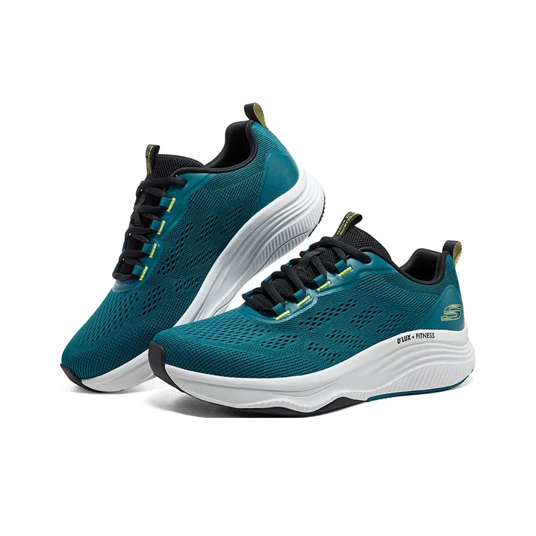 Skechers D'lux Fitness Wear Resistant Low Top Casual Running Shoes Men's Green-3