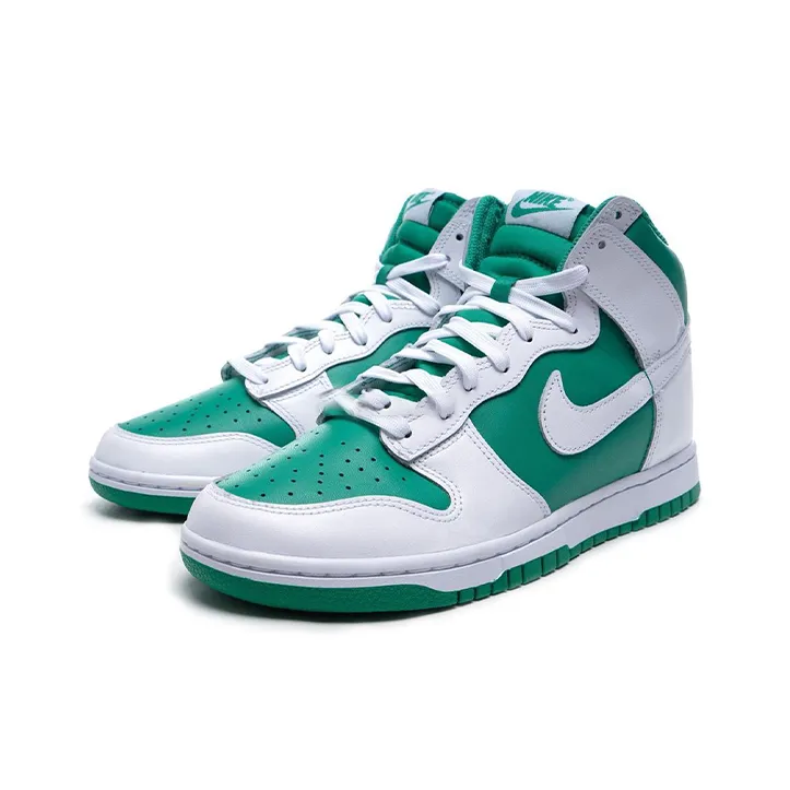 Nike Dunk 'Pine Green' Anti-Slip Wear-Resistant High-Top Skateboard Shoes Men's Green White-2