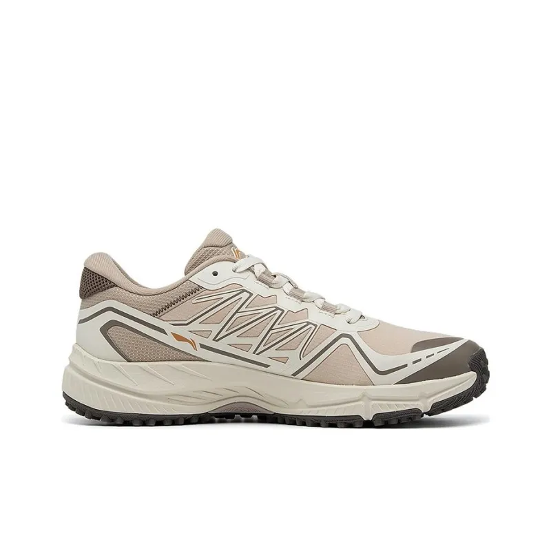 LiNing Yitai Lite Durable Breathable Low Top Running Shoes Gray White-1