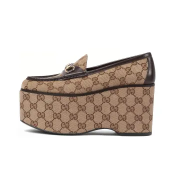 GUCCI Horsebit 24 Spring Summer Collection Loafers 9cm Women's Brown