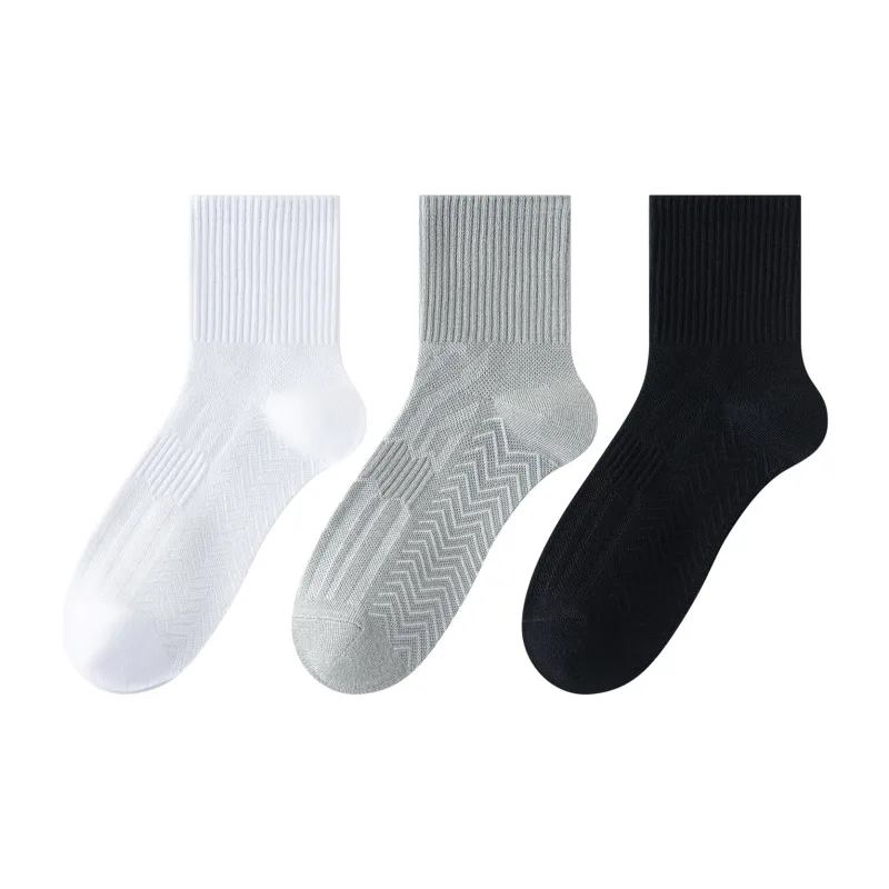 XXLLG Mid Calf Socks Men's 3 Pack-2